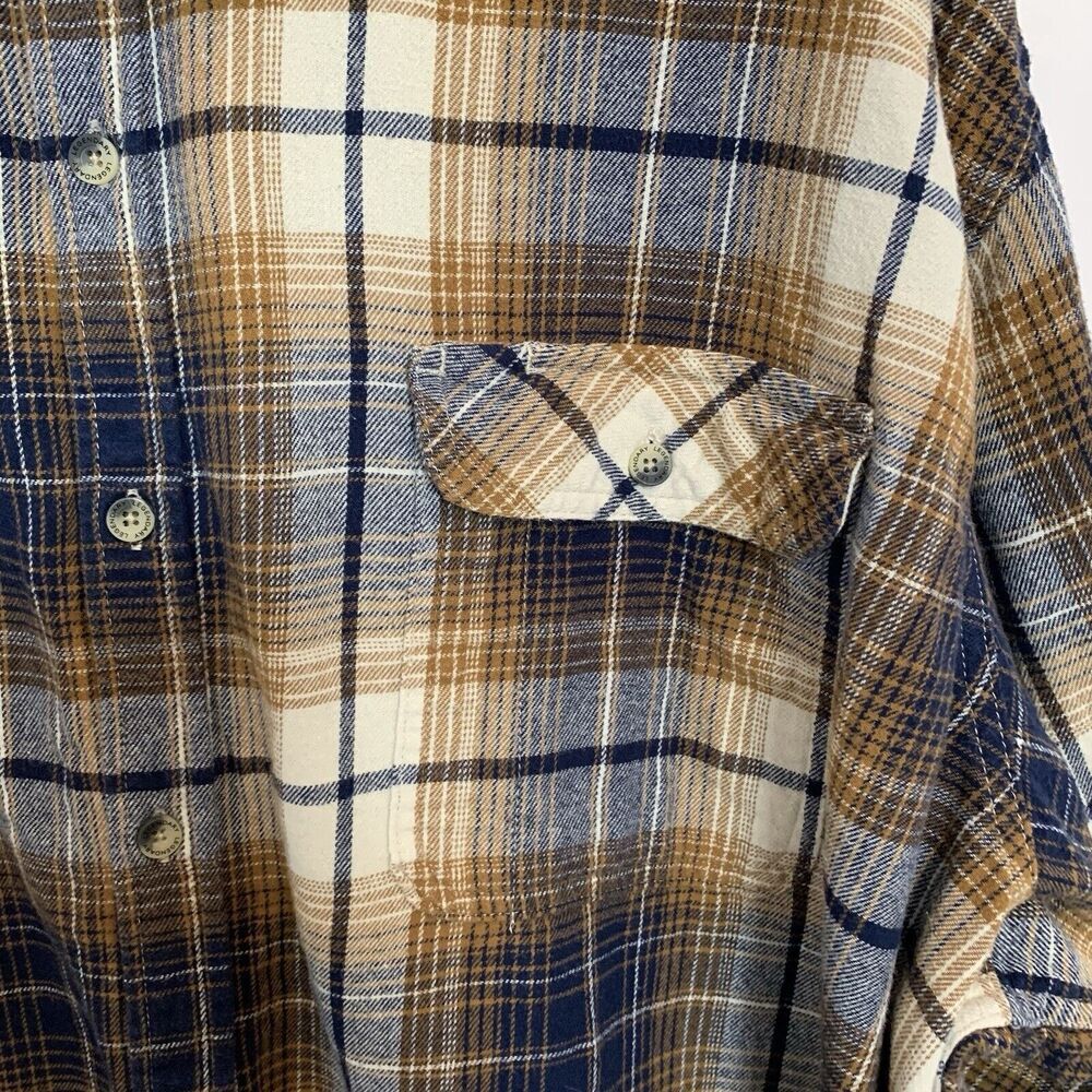 Legendary Whitetails Men’s 4XT Flannel Brown Cotton Long Sleeve Pockets Dad - Picture 7 of 10